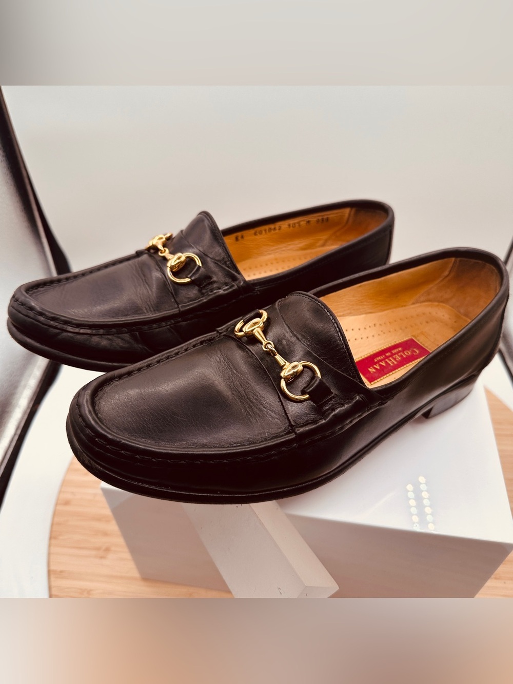 Cole Haan City Italian loafers with gold horse bit. Size 10.5.